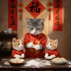 Pet fazendo pierogis
