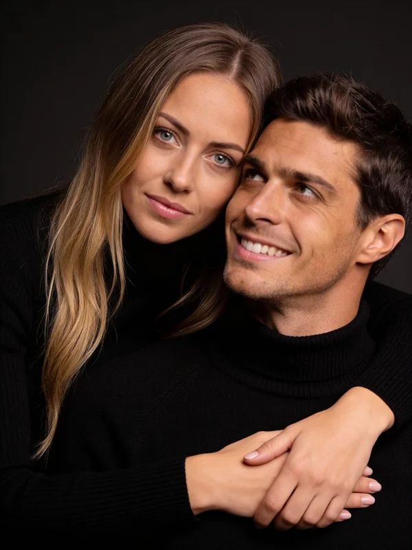 Exemplo visual 1 do guia Como juntar duas fotos e criar um casal com IA