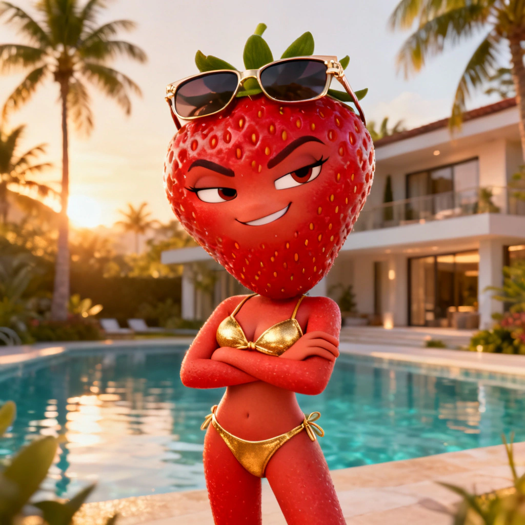 Como criar um reality show de frutas com IA