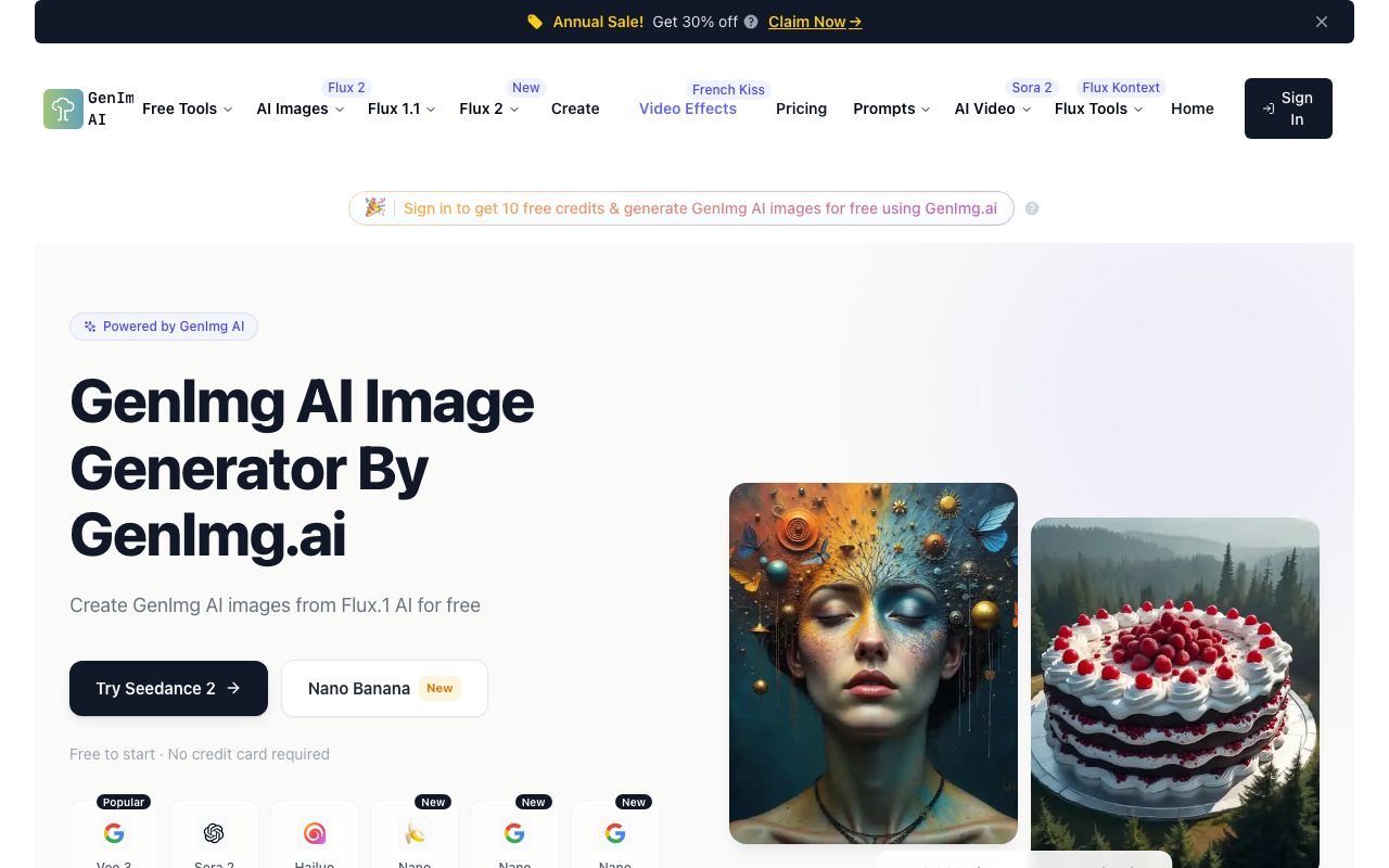 Fonte de fluxo visual do melhor guia livre de geradores de imagens de IA