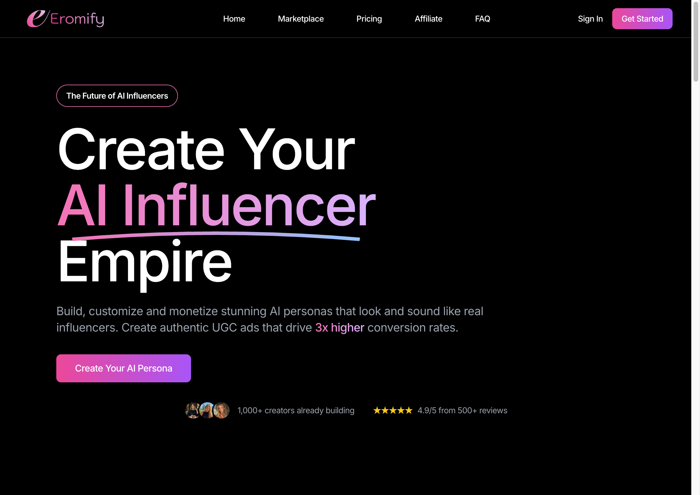 Eromify Vale a Pena para Influencer IA e Vídeo NSFW?