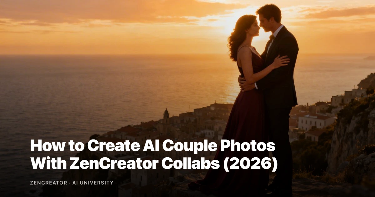Duas pessoas reunidas em uma foto de casal com IA